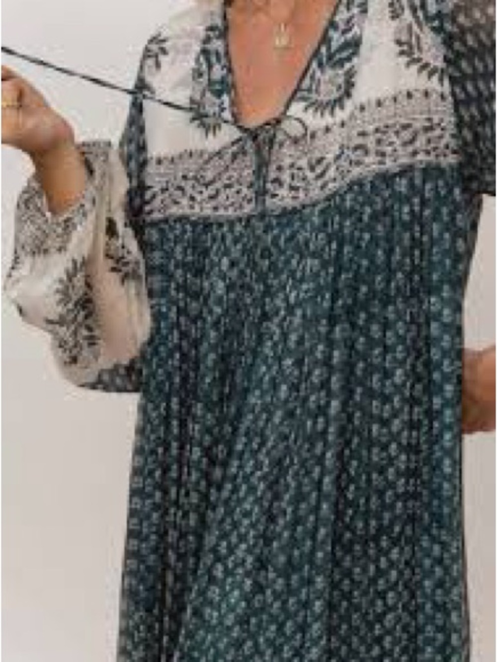 Daughters of India Rooh Maxi Dress in Pine Green - Picture 3 of 6